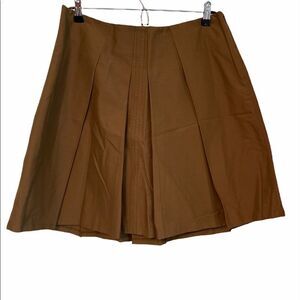 3/$25 THE LIMITED Camel Brown Pleaded Skirt.Size 10